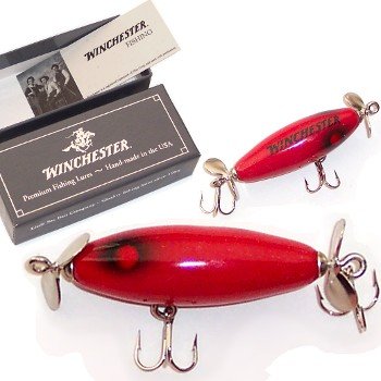 Limited Edition Winchester® Handmade Wooden Mini Fishing Lure - Fire Red