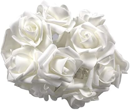 CTORCH 40 LED Rose String Lighting Battery Operated on 16.4ft/5m Christmas Lights 2 Pack Indoor Outdoor Wedding Room Wedding Lights Flashing Lights (Warm White)