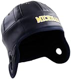 NCAA Michigan Wolverines Faux Leather Helmet Head (Navy)