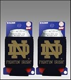 SET OF 2 NOTRE DAME FIGHTIN' IRISH CAN KADDY KOOZIES