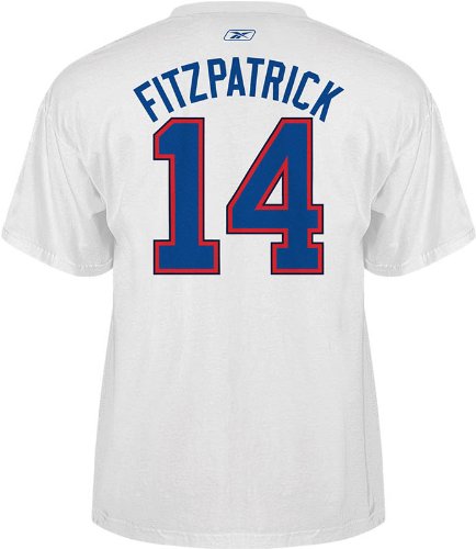 Buffalo Bills Reebok Ryan Fitzpatrick White Jersey T-Shirt (Medium)
