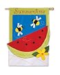 Watermelon, Arts 'n Crafts Regular Size Applique Flag