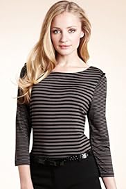 Autograph Striped Stretch Top