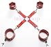 SM拘束具★高級感ある赤色の手枷・足枷は緊縛や調教プレイには、欠かせないSMグッズ。f076