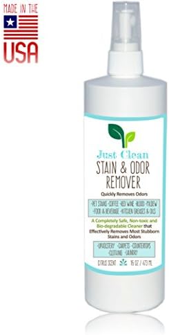 Best Stain Remover and Deodorizer, Works on Carpet, Clothes and Any Other Fabric Material, Perfect for Pet Stains and Safe for Family, Pets and the environment (16 oz)