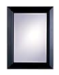 Contemporary Style Cappuccino Frame Wall Mirror