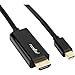 Rocstor Y10C196-B1 Premium Mini DisplayPort to HDMI cable - 6 ft. (2m) - 4K/2K - For MacBook, MacBook Pro/Air, Mac Mini, Ultrabook, Projector, Desktop Computer, Black