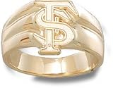 Florida State Seminoles Solid 10K Gold ''FS'' 1/2'' Ring Size 11 1/2