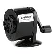 Stanley Bostitch All Metal Antimicrobial 8-hole Manual Pencil Sharpener With Dual Cutters, Black (MPS1-BLK)