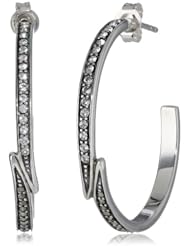 Judith Jack "Paradise" Marcasite Crystal Hoop Earrings