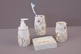 Tropical Beach Starfish & Seashell 4 Piece Bathroom Vanity Set