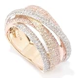 14K Tri-Color Gold 1.51ct Diamond Ring