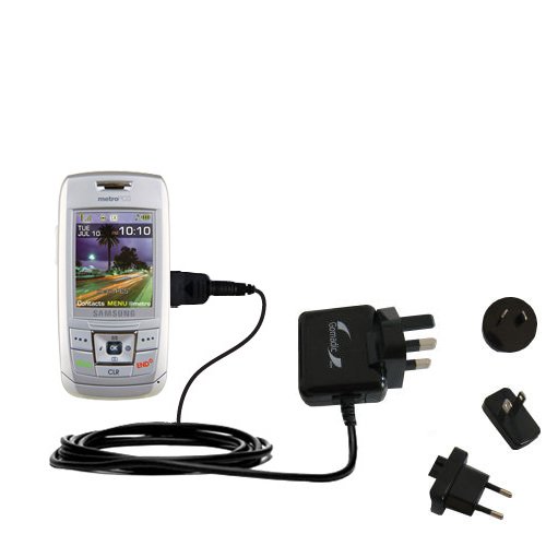 International Wall / AC Charger for the Samsung SCH-R400 - Gomadic Brand w/ TipExchange Technology