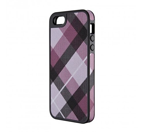 Speck Products FabShell Fabric-Covered Case for iPhone 5 & 5S  - MegaPlaid Mulberry/Black