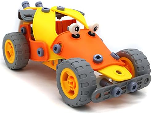 Creative Assembly Kit SAND DUNE BUGGY - Inventive building flexible sheet 114 parts assembling model toy set for 5+ aged kids