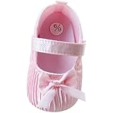 Weixinbuy Toddler Baby Girl's Satins Bowknot Soft Sole Velcro Crib Shoes
