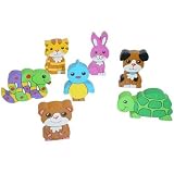 Net Bag of 7 Wooden Pets