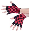 Red And Black Checkered Palm Gloves,4660E,multi-colored,One-Size