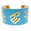 ROCAWEAR Blue STUDDED RW CUFF Bracelet