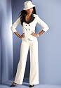 metrostyle Contrast Collar Pantsuit