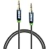 iXCC 3-Ft Tangle-Free Male to Male 3.5mm Auxiliary Cable with Gold Plated Connectors for Apple, Android Smartphones, Tablet and MP3 Players - Standard Packaging
