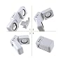 DB Portable Foldable Speakers for Mp3 Players - White