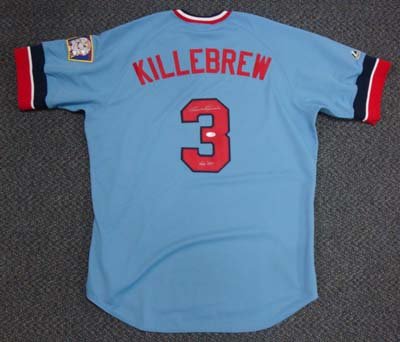 Harmon Killebrew Autographed Minnesota Twins Jersey HOF 84 PSA/DNA #C02917