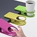 BDS - Folding Cup Holder (Diameter 2.5 - Yellow Color) + One Free Smart Wrap Silicone Rubber Earphone/earbud Cord Manager Cable Winder Wrap Reel