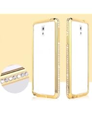 Wireless: Changeshopping Luxury Diamond Metal Bumper Case for Samsung Galaxy Note 3 N9000 (Gold) - changeshopping