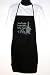 Classic Black Apron -  Live Simply, Laugh Often, Wine ALot  - Rhinestone Polycotton Blend Two Pocket