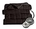 Sunbeam Heated Blanket | 10 Heat Settings, Quilted Fleece, Walnut, Twin - BSF9GTS-R470-13A00