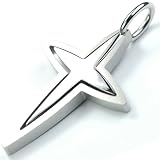 Stainless Steel two tone Cross Pendant,