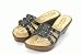 ウッドソール風 アジアンサンダル[CODE:0110950] 黒 M