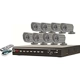 New-16-Channel H.264 DVR with 500GB HDD and 8 CCD Color Cameras - DF2284