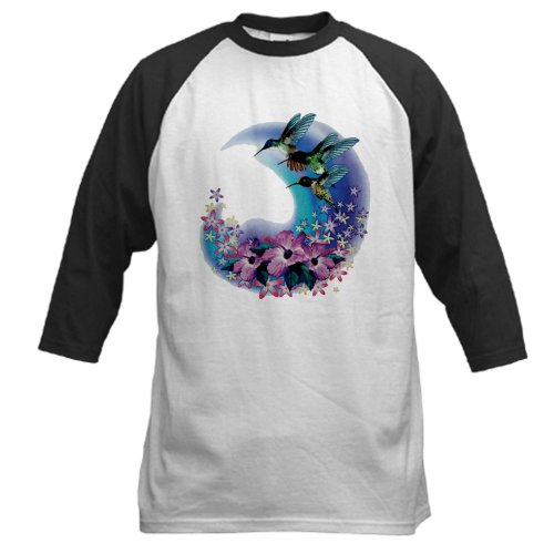 Artsmith, Inc. Baseball Jersey Hummingbird And Hibiscus