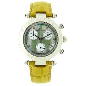 Klaus Kobec Women's 6050O-L Couture Swiss Quartz Chronograph Stainless Steel Diamond Watch