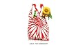 Reusable Grocery Bag (Red and White)