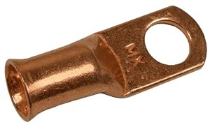 Pico 4439C 1/0 AWG Battery Cable 3/8" Tubular Lug Ring / Eye Terminals 15 Per Package