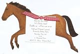 Horse Die-cut Card, Pack of 10 Horse Die-cut Card, Pack of 10