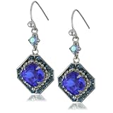 Sorrelli Electric Blue Crystal Dangle Silver-T