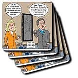 Review 3dRose LLC  / Al Gore Carbon Offsets for Han Solo in Carbonite - Set Of 8 Ceramic Tile Coasters