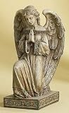18.5in Kneeling Angel Garden Figurine