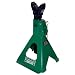 Maasdam Pow'R Lift MPL4124-HD Jack Stand Pair with Patent Safety Feature, 3 Ton, Green
