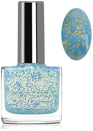 Golden Rose Jolly Jewels Nail Polish Glitter Lacquer Nail Art 111 0.36 Fl.oz / 10.8 ml by Jolly Jewels