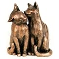 'Yum Yum and Friend' Bronze Cat Sculpture by Paul Jenkins