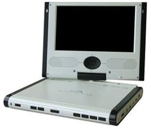 オンライン生活 7型液晶180°回転&折たたみ式 CPRM再生機能 ワンセグ対応ポータブルDVDプレーヤー DVP-709TW