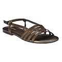 Xhilaration Bronze Tayler Flat Sandal - 7.5