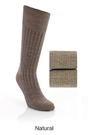2 Pairs of Lambswool Blend Long Socks