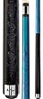Teal Blue Kandy Series Purple Flames Two-Piece 58" Players Pool Cue (18-21 oz) - Billiards Equipment
