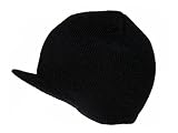 Cuffless Beanie Visor Jeep Cap - Colors Available, Black
